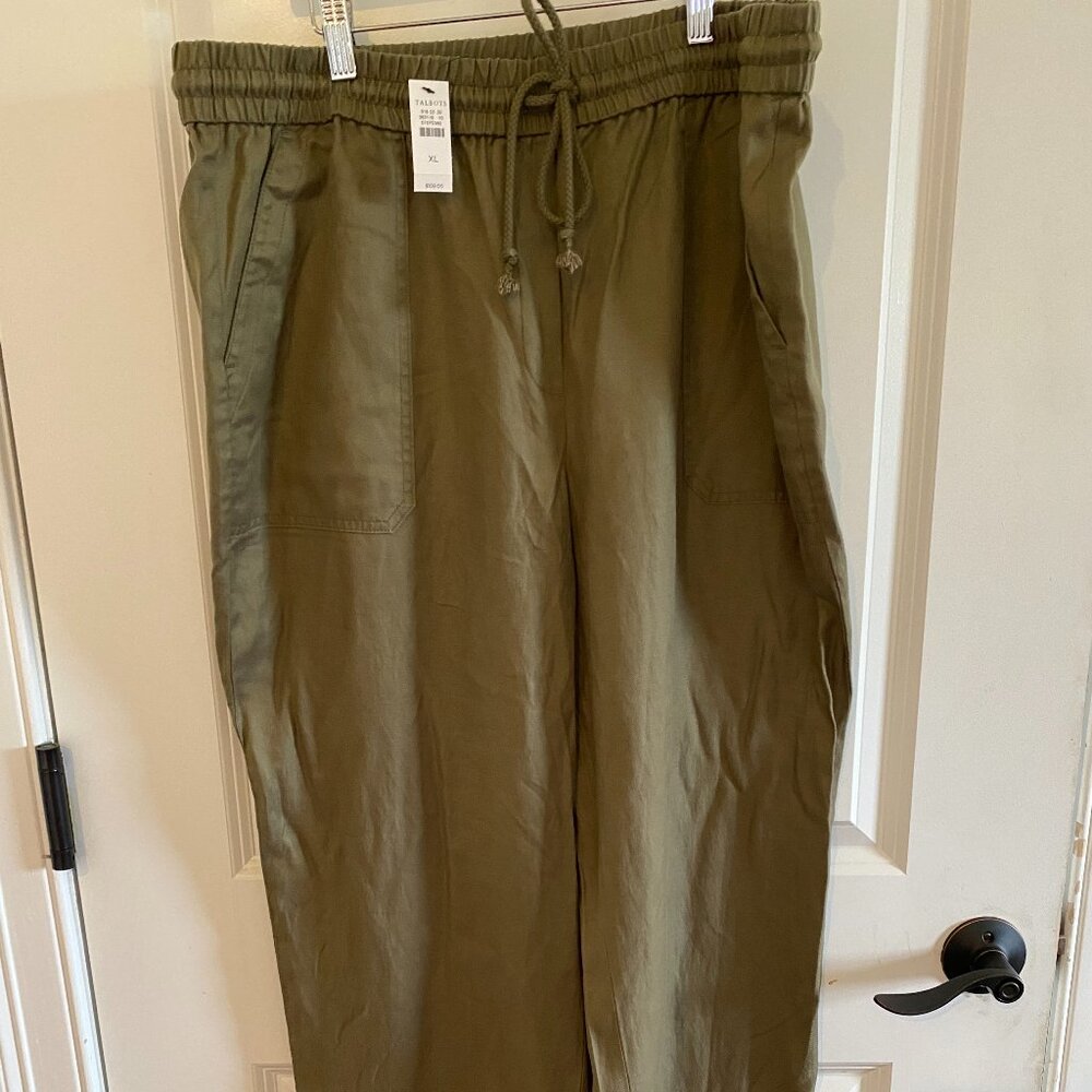 Talbots Straight Leg Drawstring Pants